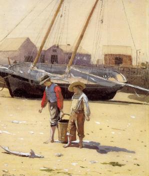 Winslow Homer : A Basket of Clams